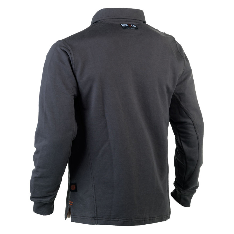 Polo à manches longues Troja gris XXL – Confort et style | HEROCK
