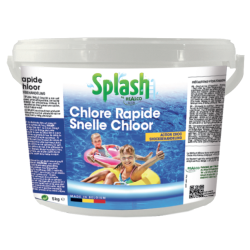 Chlore Rapide 5kg SPLASH – Désinfection Piscine Efficace | SPLASH