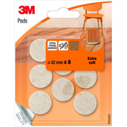Patin feutre adhésif 22mm – Protège vos sols | 3M