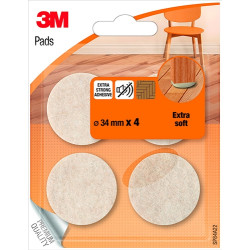 Patin en feutre adhésif 34 mm – Protège vos sols | 3M