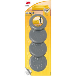 Patin Glisseur Adhésif Gris Ø 60mm – Protège Vos Sols | 3M