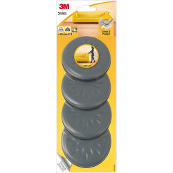 Patin glisseur 80mm gris foncé – Protège vos sols | 3M