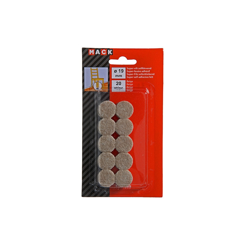 Super-feutre adhésif Ø 19 mm – Lot de 20 pièces | SAM Super-feutre adhésif Ø 19 mm – Lot de 20 pièces | SAM