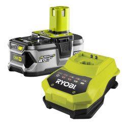 Batterie lithium 18 V 4Ah avec chargeur RBC18L40G RYOBI