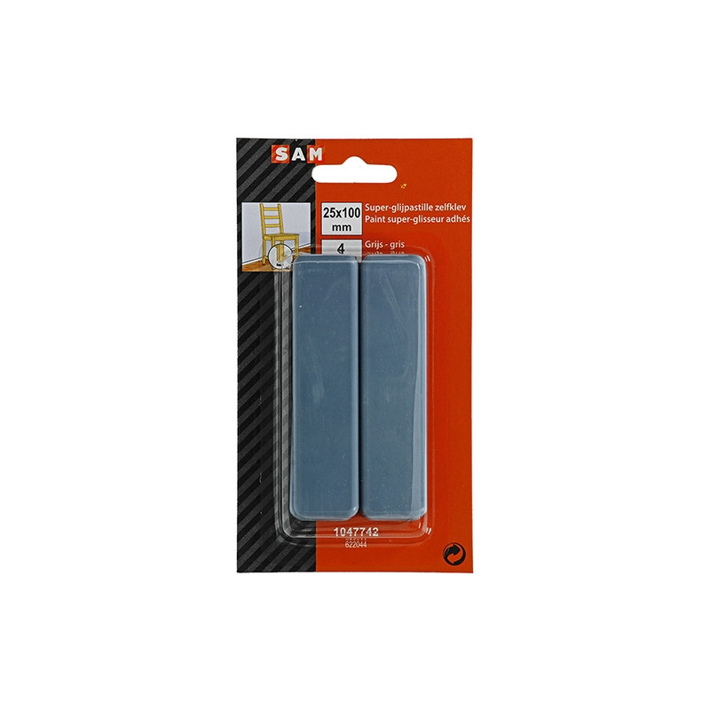 Patin glisseur adhésif 100x25mm – Protège vos sols | SAM Patin glisseur adhésif 100x25mm – Protège vos sols | SAM