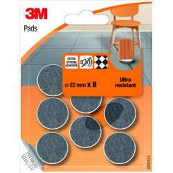 Patin feutre adhésif Ø 22mm – Protection meubles | 3M