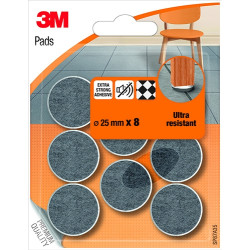 Patin feutre adhésif Ø 25mm – Protection meubles | 3M
