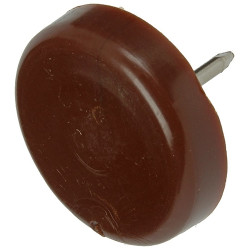 Patin PVC à clouer brun Ø 25mm – Lot de 8 pièces | SAM Patin PVC à clouer brun Ø 25mm – Lot de 8 pièces | SAM