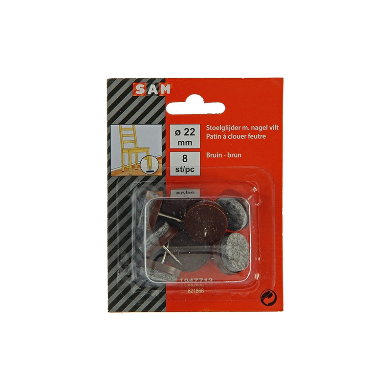 Patin en feutre à clouer Ø 22 mm – Protège vos sols | SAM
