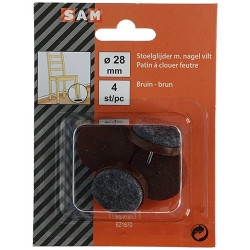Patin feutre à clouer Ø 28mm – Protège vos sols | SAM Patin feutre à clouer Ø 28mm – Protège vos sols | SAM