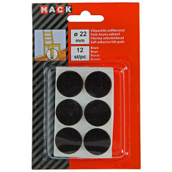 Patin feutre adhésif brun 22mm – Protège vos sols | SAM Patin feutre adhésif brun 22mm – Protège vos sols | SAM