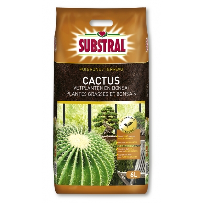 Terreau cactus et bonsaïs 6 L SUBSTRAL