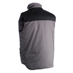 Gilet sans manche Donar gris et noir XL – Confort & Durabilité | HEROCK
