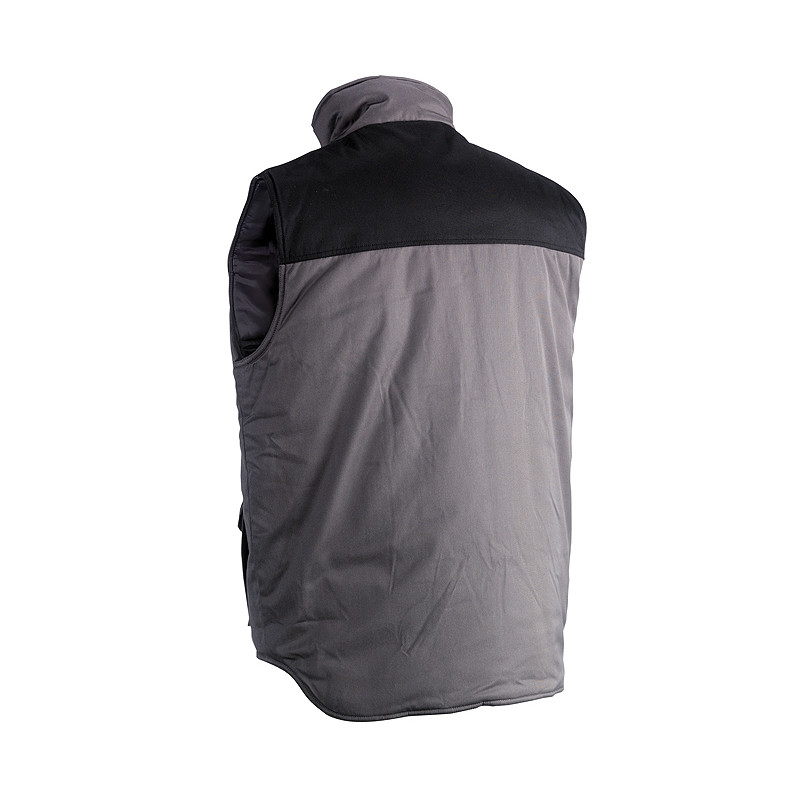 Gilet sans manche Donar gris et noir XL – Confort & Durabilité | HEROCK