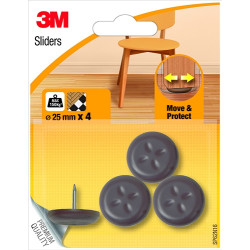 Patin glisseur à clouer 25mm – Protège vos sols | 3M

