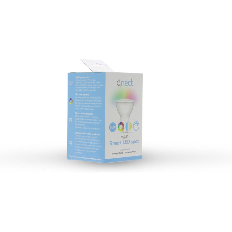 Ampoule LED Smart Wi-Fi GU10 4,5 W QNECT Ampoule LED Smart Wi-Fi GU10 4,5 W QNECT