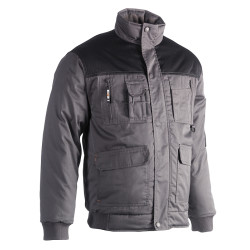 Veste Typhon grise et noire M HEROCK