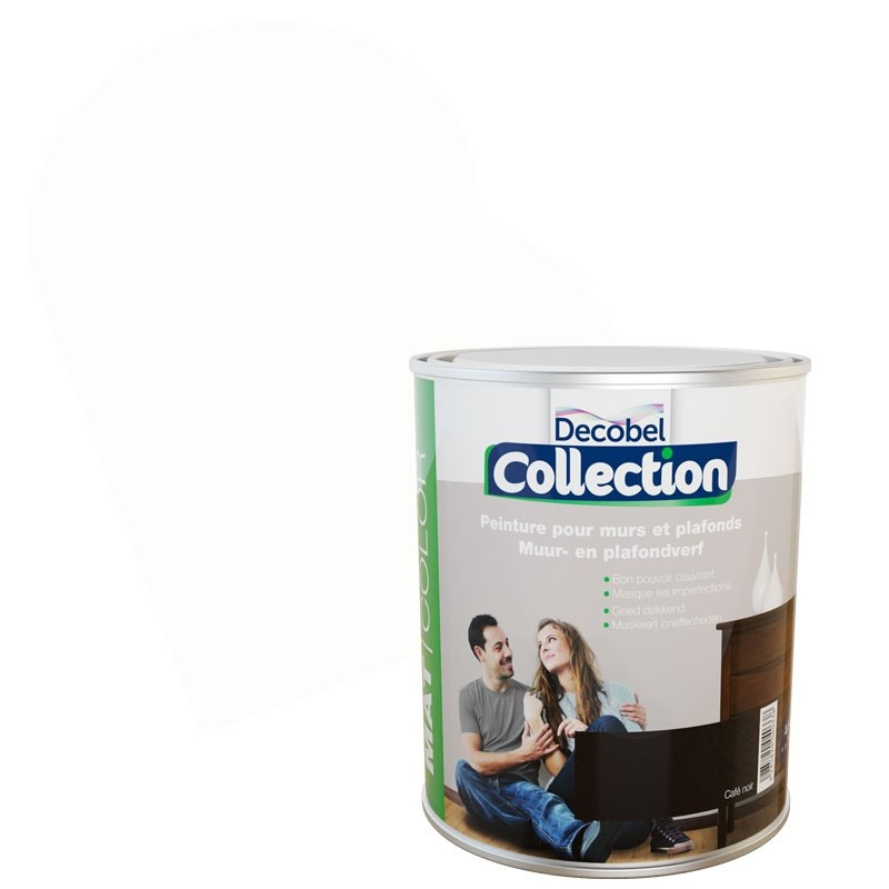 Peinture Mur & Plafond Collection chantilly mate 2,5 L DECOBEL