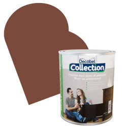 Peinture Murs & Plafonds Chocolat Mat 2,5 L – Finition Douce | DECOBEL