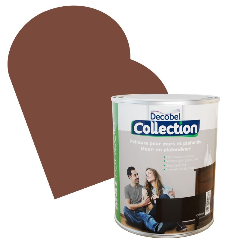 Peinture Mur & Plafond Collection chocolat au lait mate 2,5 L DECOBEL