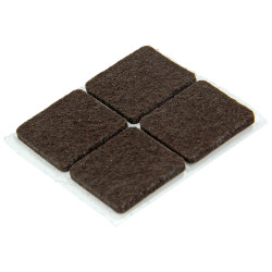 Patin feutre adhésif brun 25x25mm – Protège vos sols | SAM