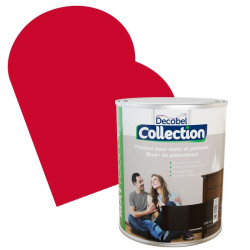 Peinture Mur & Plafond Framboise Mate 2,5L – Finition Veloutée | DECOBEL