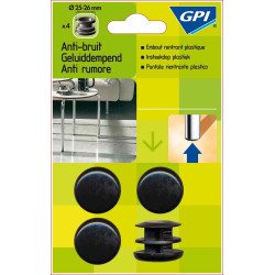 Embout Pied 28x28mm (4 Pcs) – Protection Sol | GPI Embout Pied 28x28mm (4 Pcs) – Protection Sol | GPI