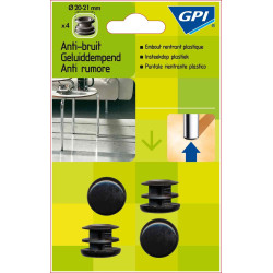 Embout Pied 28x28mm (4 Pcs) – Protection Sol | GPI Embout Pied 28x28mm (4 Pcs) – Protection Sol | GPI