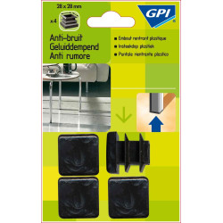 Embout Pied 28x28mm (4 Pcs) – Protection Sol | GPI Embout Pied 28x28mm (4 Pcs) – Protection Sol | GPI
