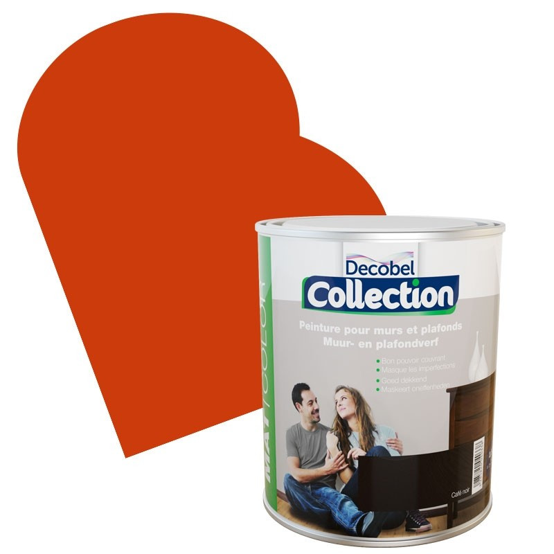 Peinture Mur & Plafond Collection terre indienne mate 2,5 L DECOBEL