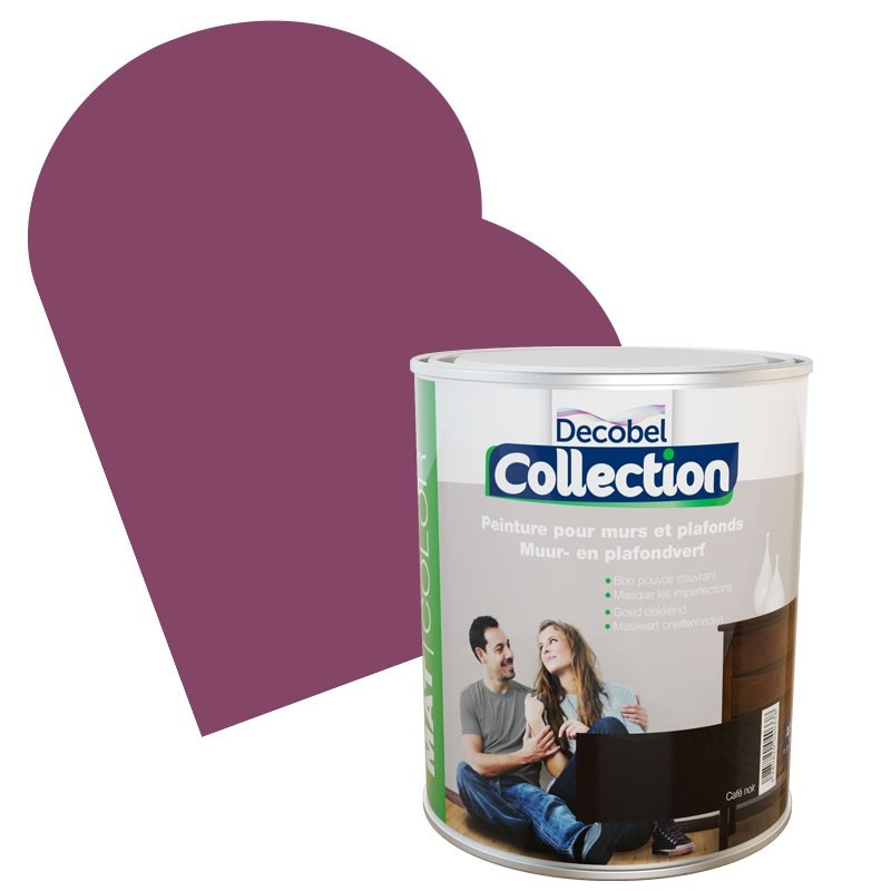 Peinture Mur & Plafond Collection velours mate 2,5 L DECOBEL