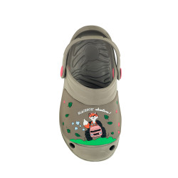 Sabots enfant gris Clever 24/25 – confort et style | BLACKFOX