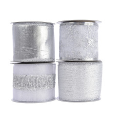 Ruban Argenté 2,7m DECORIS – Déco Noël Scintillante

