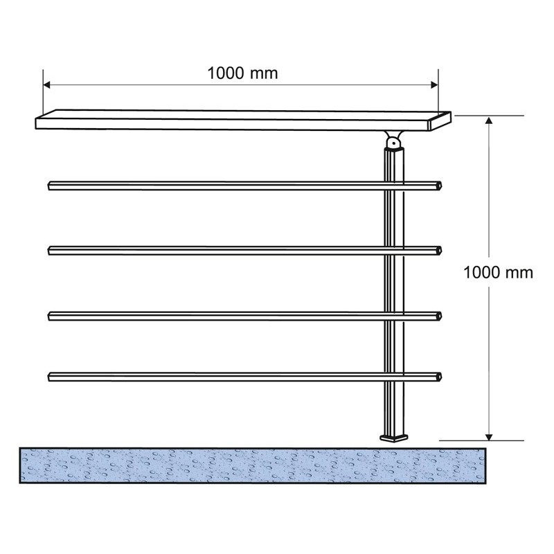 Kit d'extension Square Secundo pour garde-corps SOGEM