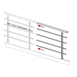 Kit d'extension Square Secundo pour garde-corps SOGEM