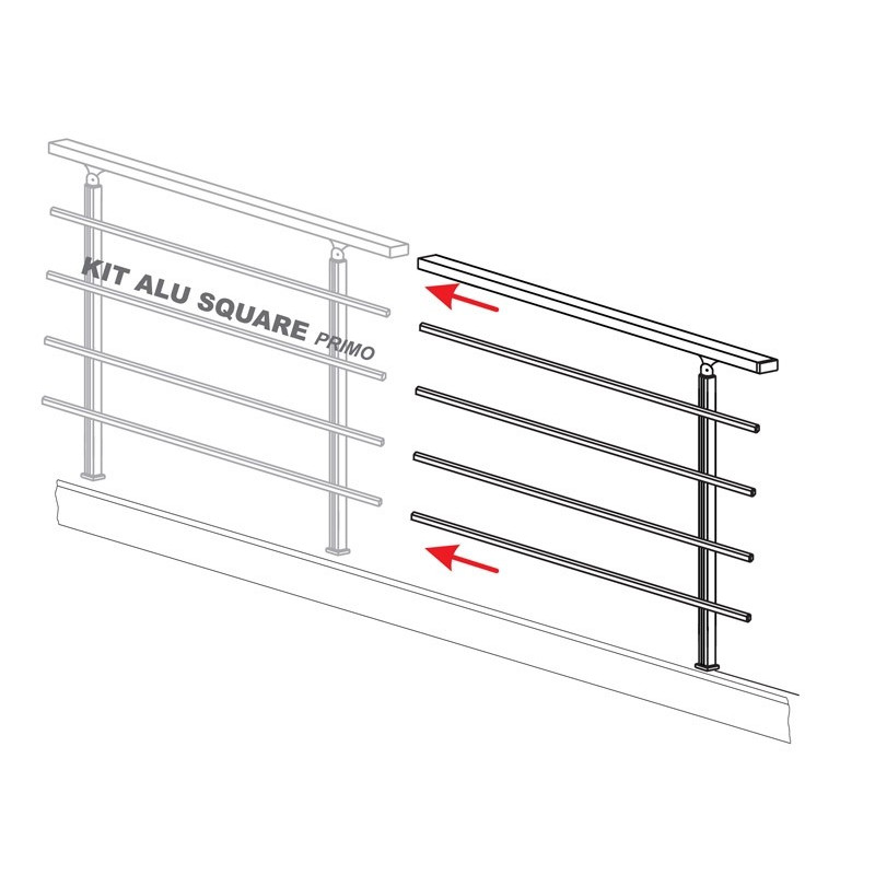 Kit d'extension Square Secundo pour garde-corps SOGEM