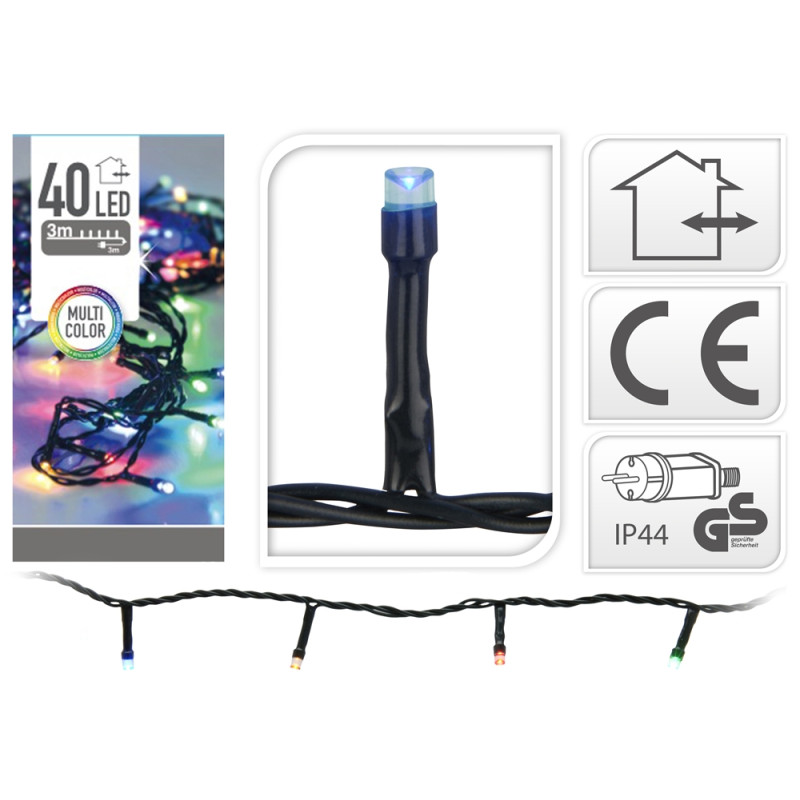 Guirlande LED Multicolore 3m – Éclairage Festif