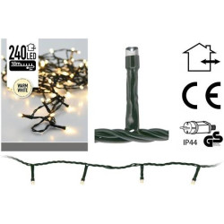 Guirlande LED 18m Blanc Chaud – Éclairage Festif