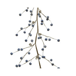 Guirlande de Noël avec baies givrées 1,1 m