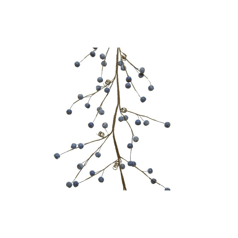 Guirlande de Noël avec baies givrées 1,1 m