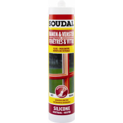 Silicone Fenêtres & Vitres 300 ml SOUDAL