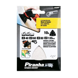 Set de feuilles abrasives 10 pcs – Ponçage efficace | PIRANHA