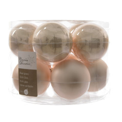 Boule de Noël Verre Perlée 6cm – Lot de 10 | DECORIS