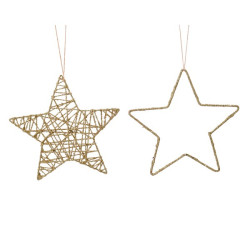 Etoile dorée à suspendre Ø 15 cm