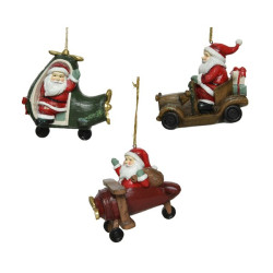 Père Noël à suspendre 8 x 11 x 10,5 cm