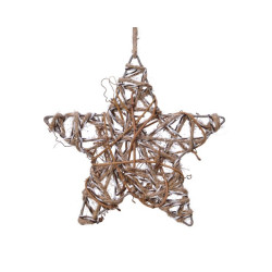 Etoile en corde naturelle à suspendre Ø 15 cm