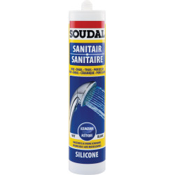 Silicone Sanitaire Blanc Acétique 0,31L – Anti-moisissure | SOUDAL
