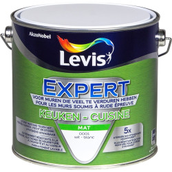 Peinture pour cuisine Expert blanche mate 2,5 L LEVIS