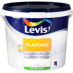 Peinture Plafond Coquille d'Oeuf Extra Mate 10L | LEVIS