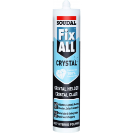 Colle-Mastic transparente Fix All Crystal SOUDAL 290 ml